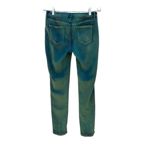 Nine West Jessica Jegging Acid Wash Dark Green Size 8 - Picture 2 of 7